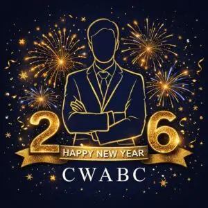CWABC Happy New Year 2026 graphic with company logo celebrating the new year