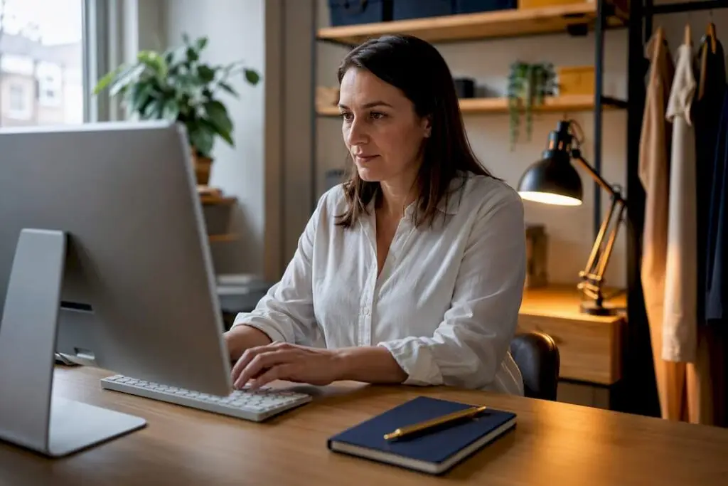 Small employer completing final payroll run