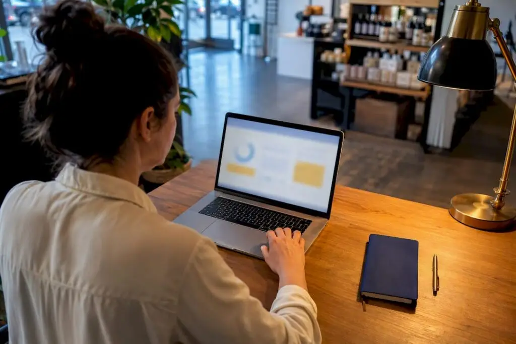 Sole trader reviewing digital VAT correction
