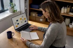 Sole trader reviewing digital tax deadlines