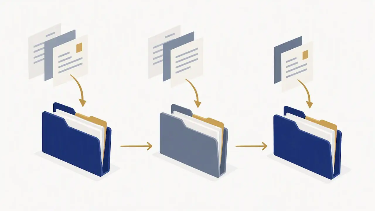 Illustration of chronological tax record structure