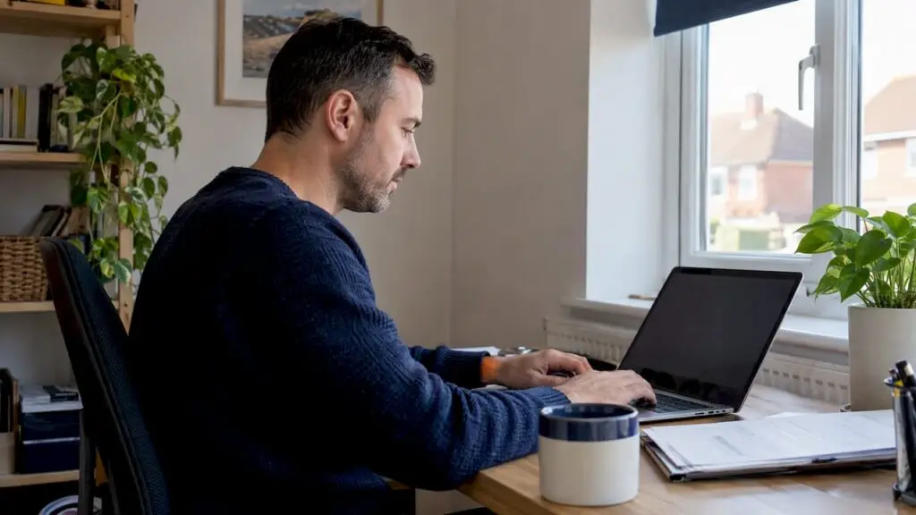 Small business owner entering opening balances