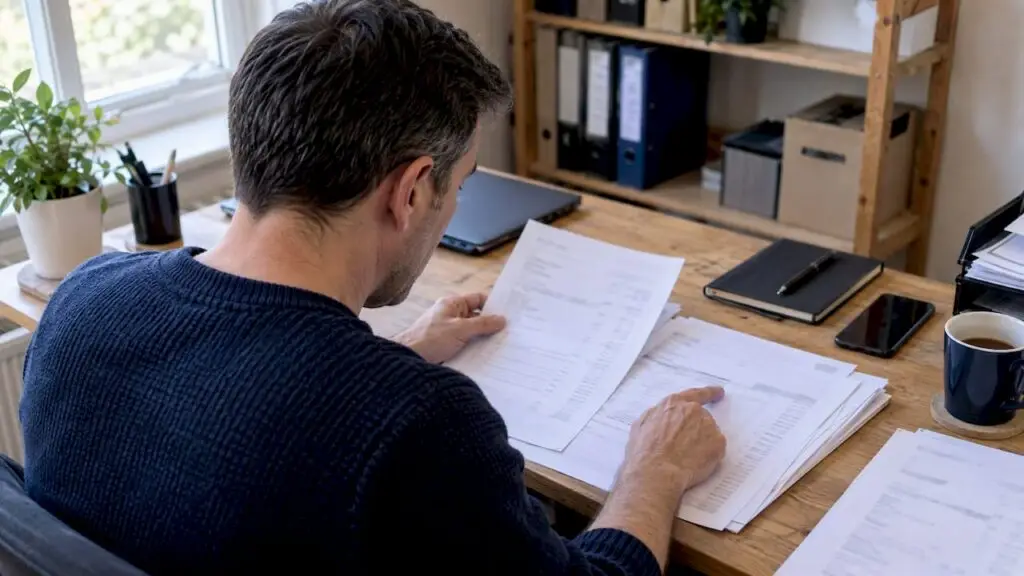 Small business owner checking account statements