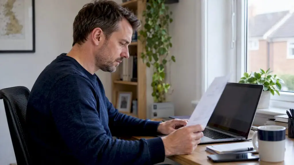 Contractor checking an invoice before VAT coding